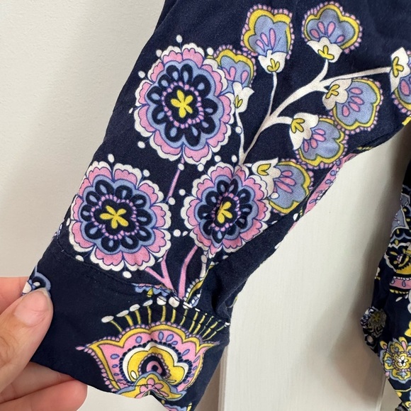 Talbots Plus Navy Floral Paisley Blouse Women’s Plus Size 2X Career Office - Picture 11 of 14